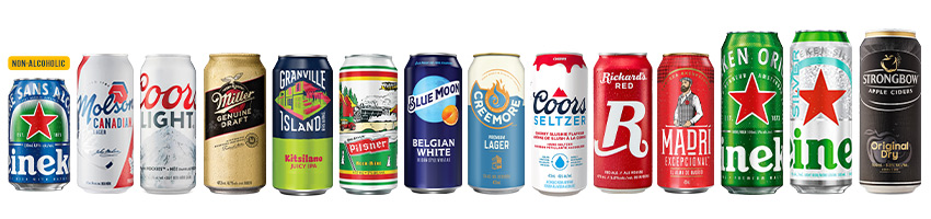 Selection of Beers and Cider